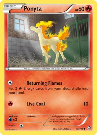 [PKM] Ponyta (16/114) [XY: Steam Siege]