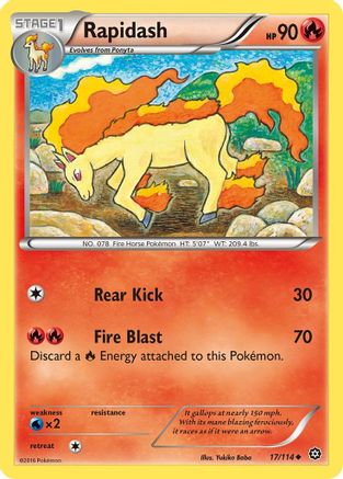 [PKM] Rapidash (17/114) [XY: Steam Siege]