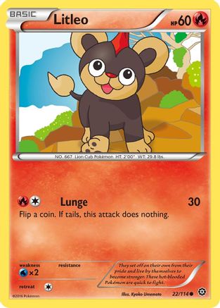[PKM] Litleo (22/114) [XY: Steam Siege]