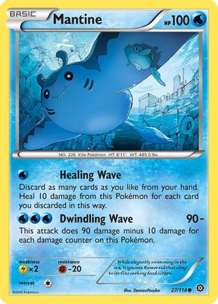 [PKM] Mantine (27/114) [XY: Steam Siege]