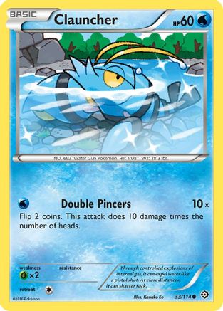 [PKM] Clauncher (33/114) [XY: Steam Siege]