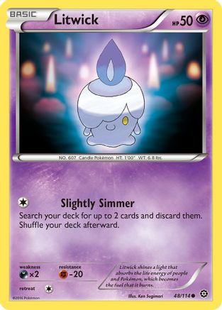 [PKM] Litwick (48/114) [XY: Steam Siege]