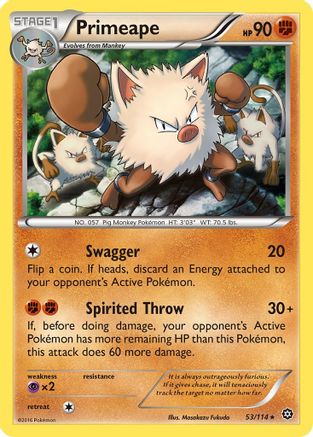 [PKM] Primeape (53/114) [XY: Steam Siege]