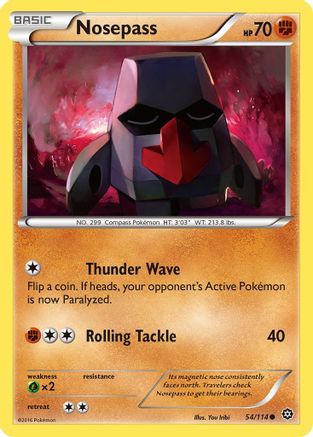 [PKM] Nosepass (54/114) [XY: Steam Siege]