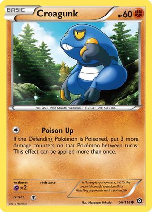 [PKM] Croagunk (58/114) [XY: Steam Siege]