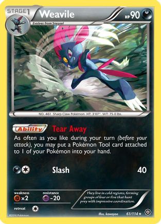 [PKM] Weavile (61/114) [XY: Steam Siege]
