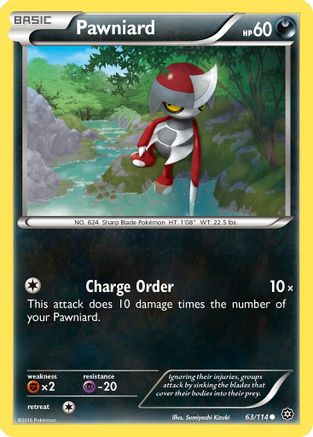 [PKM] Pawniard (63/114) [XY: Steam Siege]