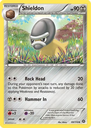 [PKM] Shieldon (69/114) [XY: Steam Siege]