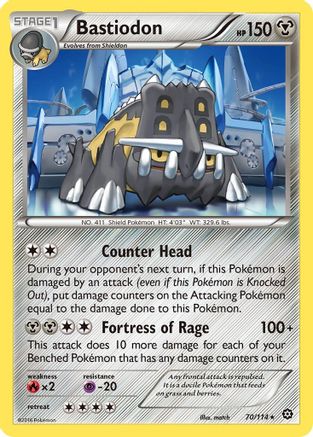 [PKM] Bastiodon (70/114) [XY: Steam Siege]