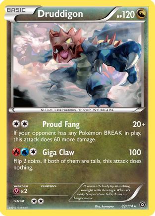 [PKM] Druddigon (83/114) [XY: Steam Siege]