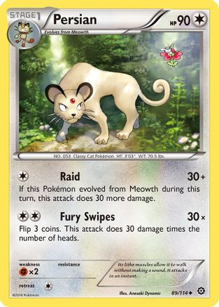 [PKM] Persian (89/114) [XY: Steam Siege]