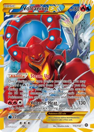 [PKM-R] Volcanion EX (115/114) [XY: Steam Siege]