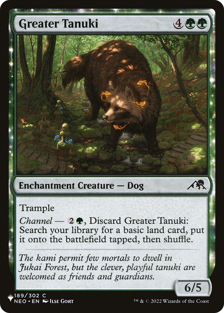 Greater Tanuki [LIST NEO-189] : (enchantment)