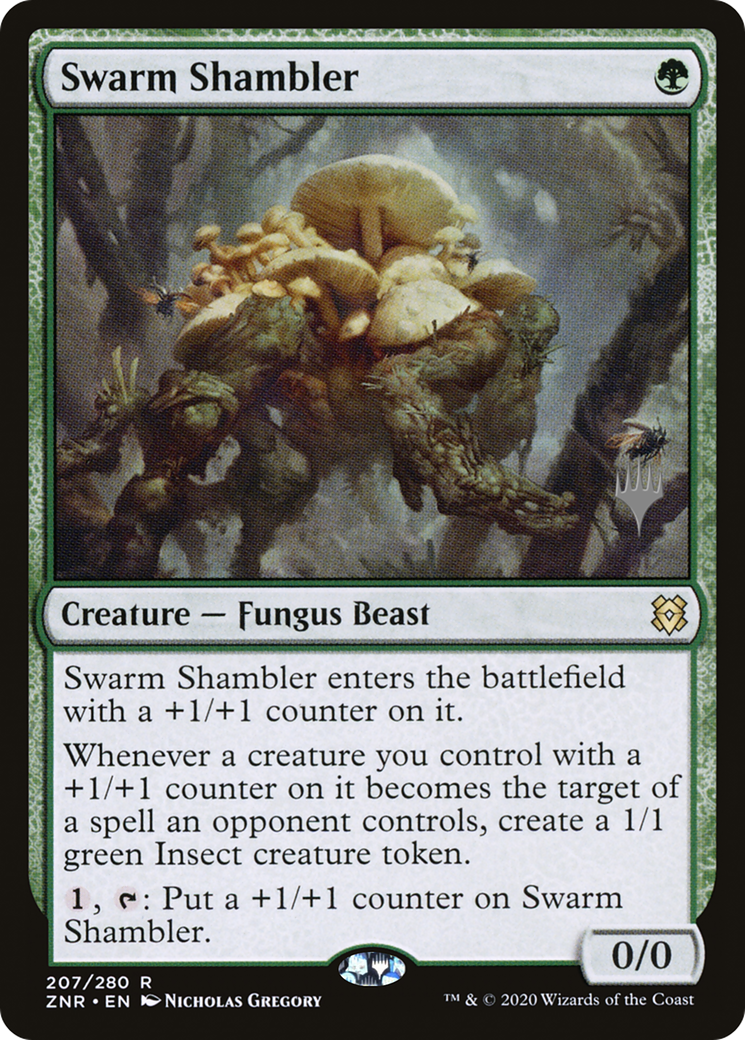 {R} Swarm Shambler (Promo Pack) [Zendikar Rising Promos][PP ZNR 207]