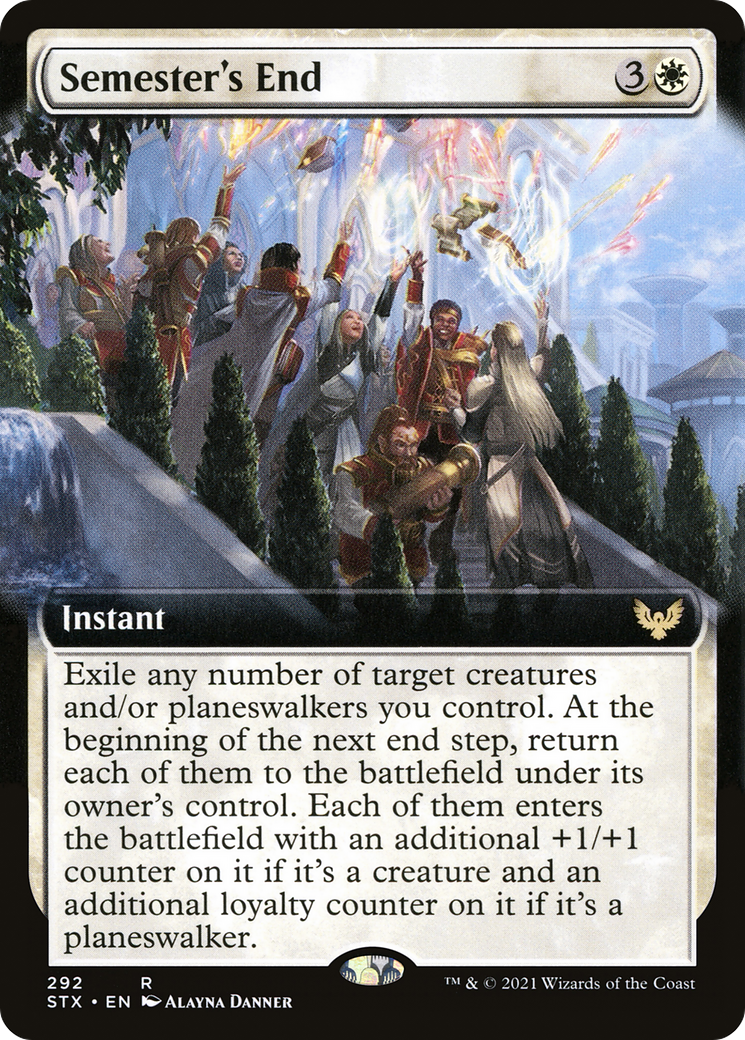 {R} Semester's End (Extended Art) [Strixhaven: School of Mages][STX 292]