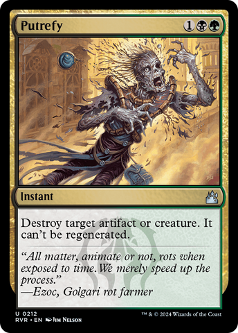 {C} Putrefy [Ravnica Remastered][RVR 212]