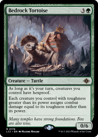 {@R} Bedrock Tortoise (Promo Pack) [The Lost Caverns of Ixalan Promos][PP LCI 176]