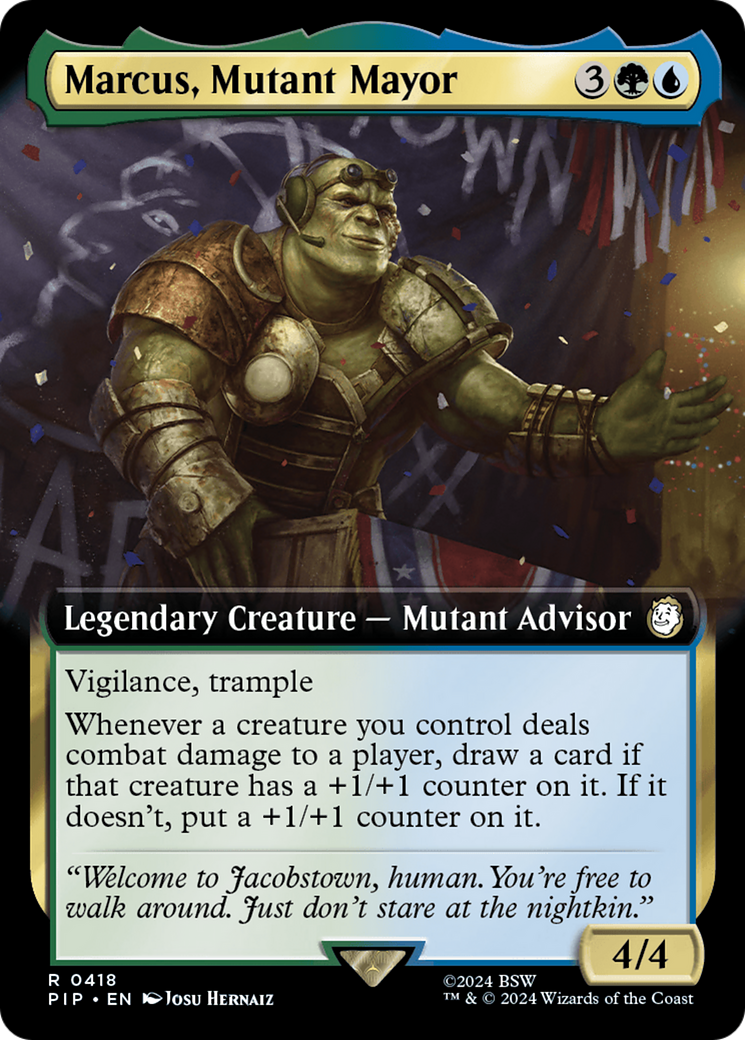 {R} Marcus, Mutant Mayor (Extended Art) [Fallout][PIP 418]