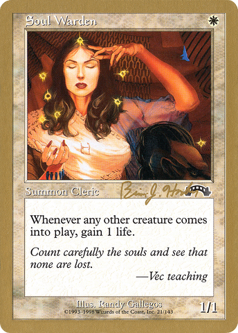 {C} Soul Warden (Brian Hacker) [World Championship Decks 1998][GB WC98 BH21]