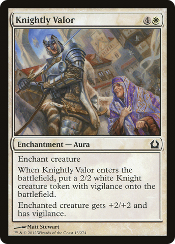 {C} Knightly Valor [Return to Ravnica][RTR 013]