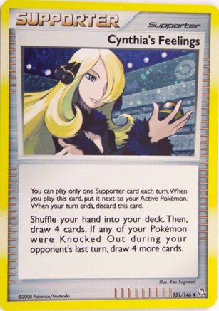 [PKM] Cynthia's Feelings (131/146) (Cosmos Holofoil) [Diamond & Pearl: Legends Awakened]