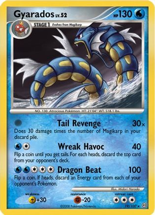 [PKM] Gyarados (19/100) (Theme Deck Exclusive) [Diamond & Pearl: Stormfront]