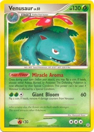 [PKM] Venusaur (20/132) (Theme Deck Exclusive) [Diamond & Pearl: Secret Wonders]