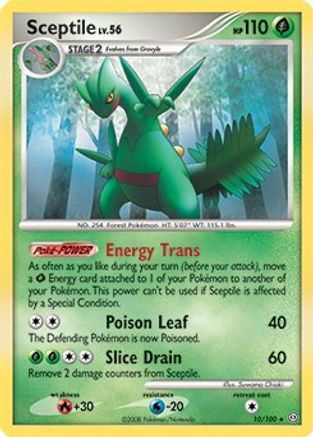 [PKM] Sceptile (10/100) (Theme Deck Exclusive) [Diamond & Pearl: Stormfront]