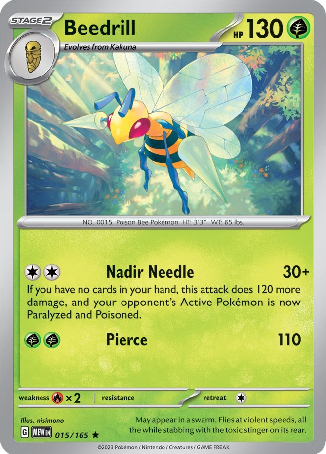 [PKM-R] Beedrill (015/165) [Scarlet & Violet: 151]