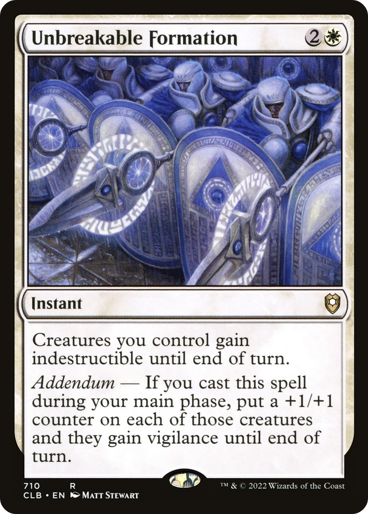 {R} Unbreakable Formation [Commander Legends: Battle for Baldur's Gate][CLB 710]