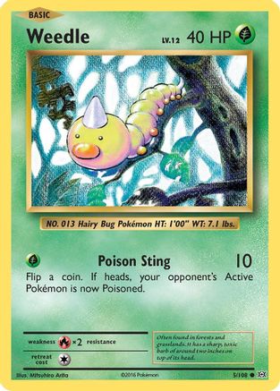 [PKM] Weedle (5/108) [XY: Evolutions]