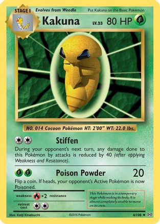 [PKM] Kakuna (6/108) [XY: Evolutions]