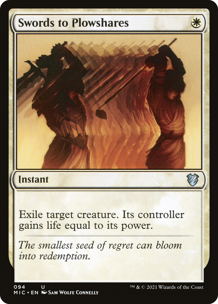 {C} Swords to Plowshares [Innistrad: Midnight Hunt Commander][MIC 094] - Misty Mountain Games