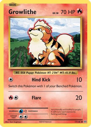 [PKM] Growlithe (17/108) [XY: Evolutions]