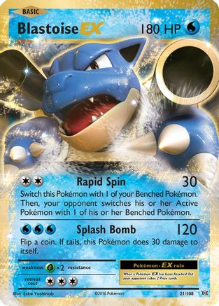 [PKM] Blastoise EX (21/108) [XY: Evolutions]