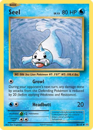 [PKM] Seel (28/108) [XY: Evolutions]
