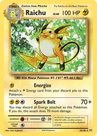 [PKM-R] Raichu (36/108) [XY: Evolutions]