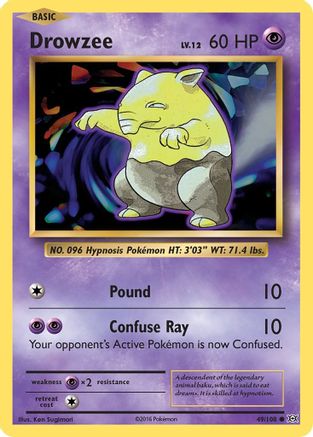 [PKM] Drowzee (49/108) [XY: Evolutions]