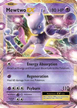 [PKM] Mewtwo EX (52/108) [XY: Evolutions]