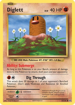 [PKM] Diglett (55/108) [XY: Evolutions]