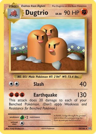 [PKM] Dugtrio (56/108) [XY: Evolutions]