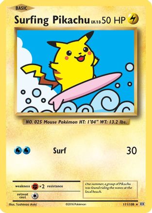 [PKM-R] Surfing Pikachu (111/108) [XY: Evolutions]