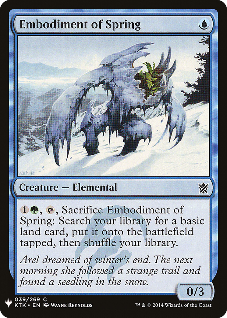 {C} Embodiment of Spring [Mystery Booster][LS KTK 039]