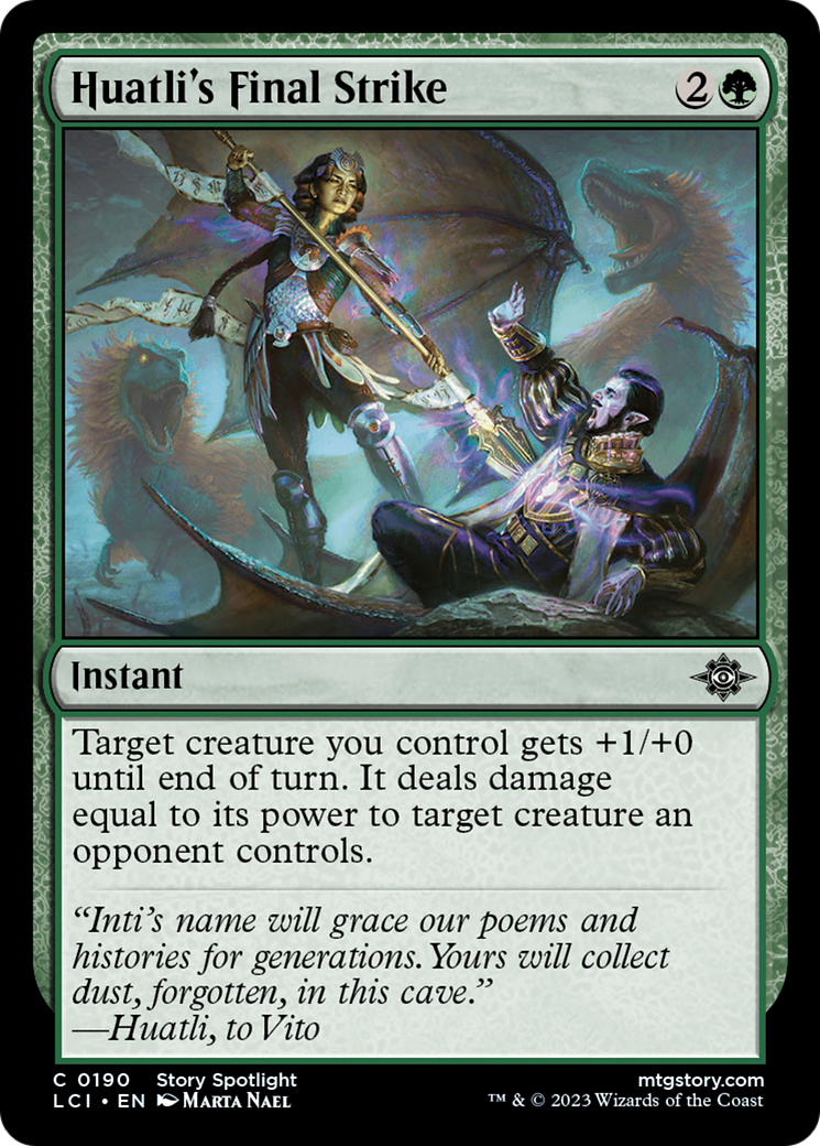 {@C} Huatli's Final Strike [The Lost Caverns of Ixalan][LCI 190]