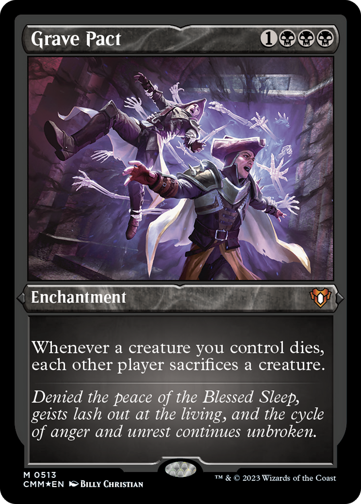 {R} Grave Pact (Foil Etched) [Commander Masters][CMM 513]