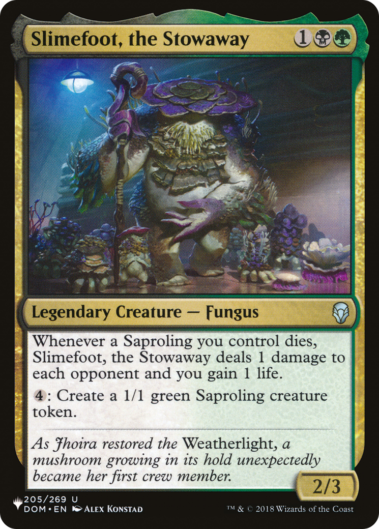 Slimefoot, the Stowaway [LIST 205/269]