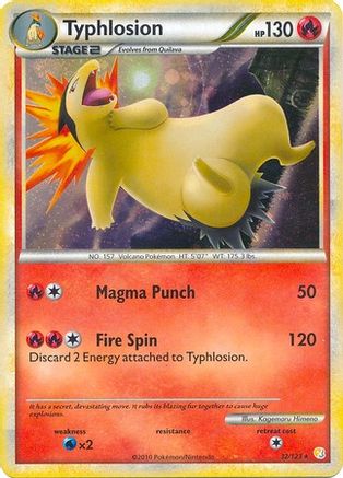 [PKM] Typhlosion (32/123) (Theme Deck Exclusive) [HeartGold & SoulSilver: Base Set]