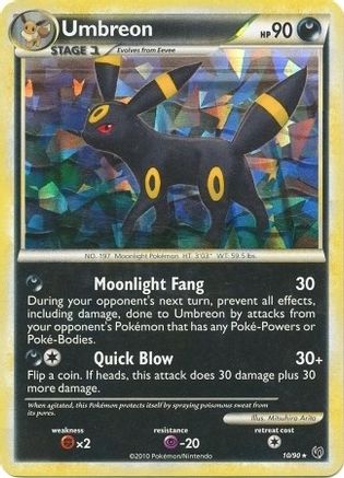 [PKM] Umbreon (10/90) (Cracked Ice Holo) (Theme Deck Exclusive) [HeartGold & SoulSilver: Undaunted]