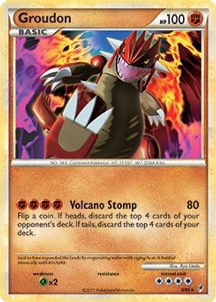 [PKM-R] Groudon (6/95) (Theme Deck Exclusive) [HeartGold & SoulSilver: Call of Legends]