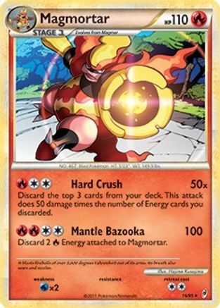 [PKM] Magmortar (16/95) (Theme Deck Exclusive) [HeartGold & SoulSilver: Call of Legends]